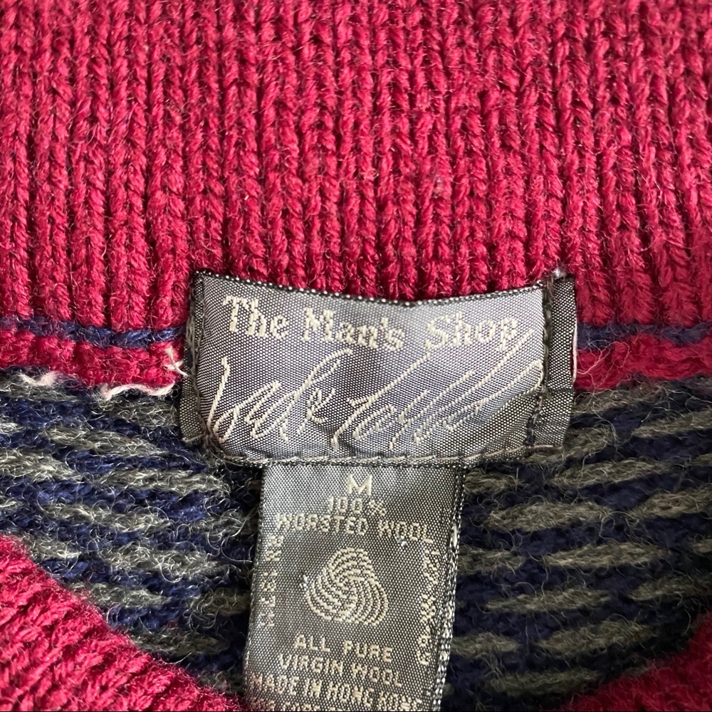Vintage Lord & Taylor Wool Collared Sweater SZ M - Picture 6 of 6